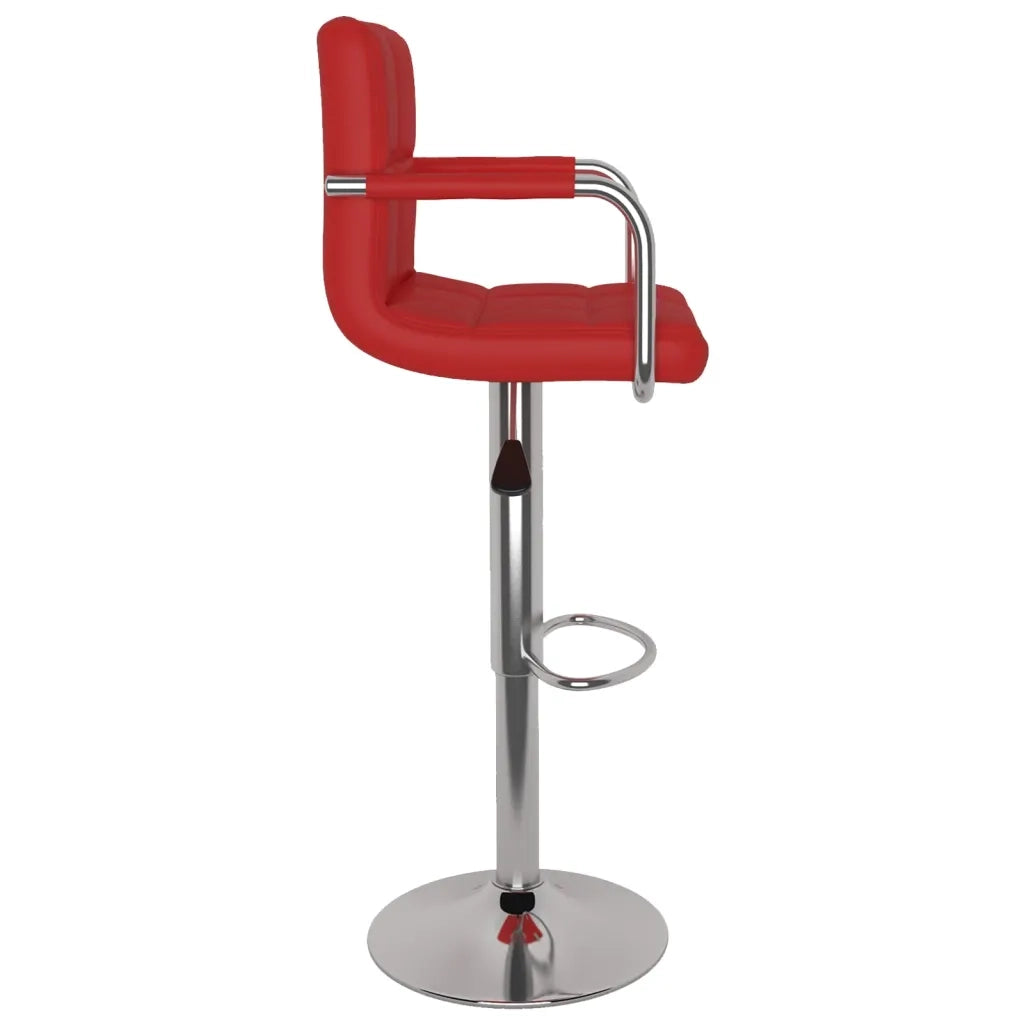 Sgabelli da Bar 2 pz Rosso Vino in Similpelle  cod mxl 69252