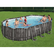 Bestway Set Piscina Ovale Power Steel 488x305x107 cm 3202567
