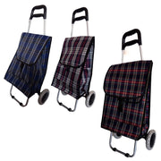 Trade Shop - Carrello Per La Spesa Pieghevole Carrellino Con 2 Ruote Varie Fantasie -