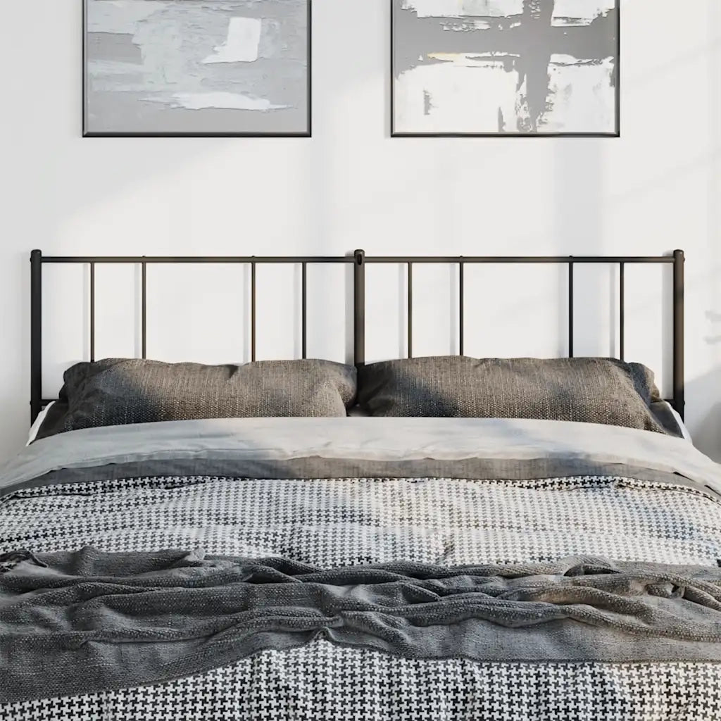 Testiera di Ricambio in Metallo Nero 180 cm 352516