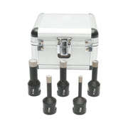 Set di 5 punte diamantate per carotaggio da 6, 8, 10, 12, 14 mm, filettatura interna M14 per piastrelle in ceramica, marmo e granito Breckner Germany