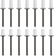 Viti Blindi in Alluminio con Punta in Acciaio - 100 pezzi - Diametro 4,8 mm - Lunghezza di espansione 10 mm/13 mm - Progettati per essere impermeabili - Adatti per barche/aerei/macchine
