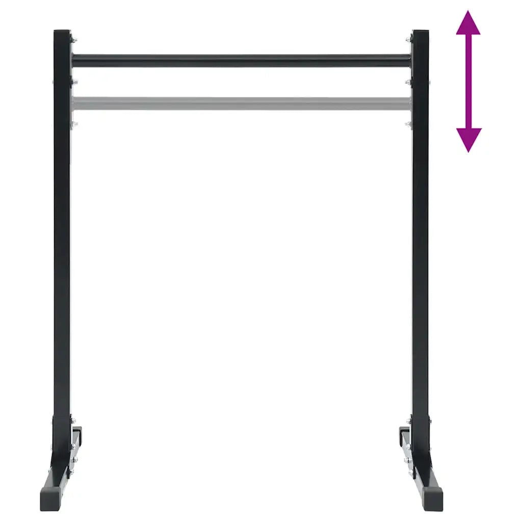 Stazione per dips 2 pcs Nero 55 x 90 x 104.5 cm 42002571