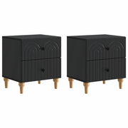 Armadio da Notte con cassetto 2 pcs Nero 43 x 34,5 x 48 cm 894068