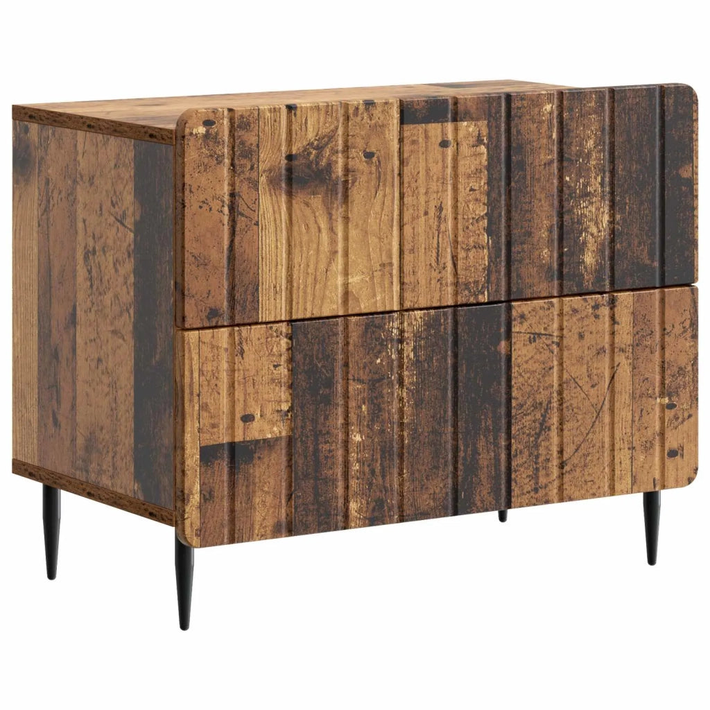 Armadio da Notte con cassetto Legno antico 62 x 34,5 x 49,5 cm 894323