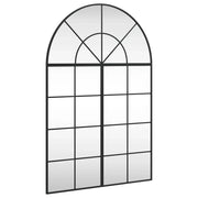 Specchio da Parete-Specchio a muro Nero 80x120 cm Arco in Ferro