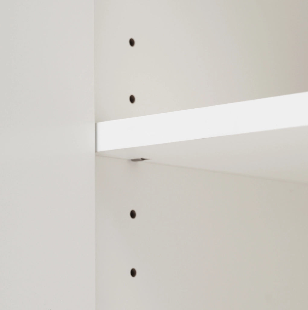 Credenza con 2 ante e 3 cassetti 140x40x84 cm; crema bianco; legno e metallo