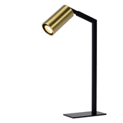 Lampada da scrivania spot nero oro GU10 Sybil Lucide