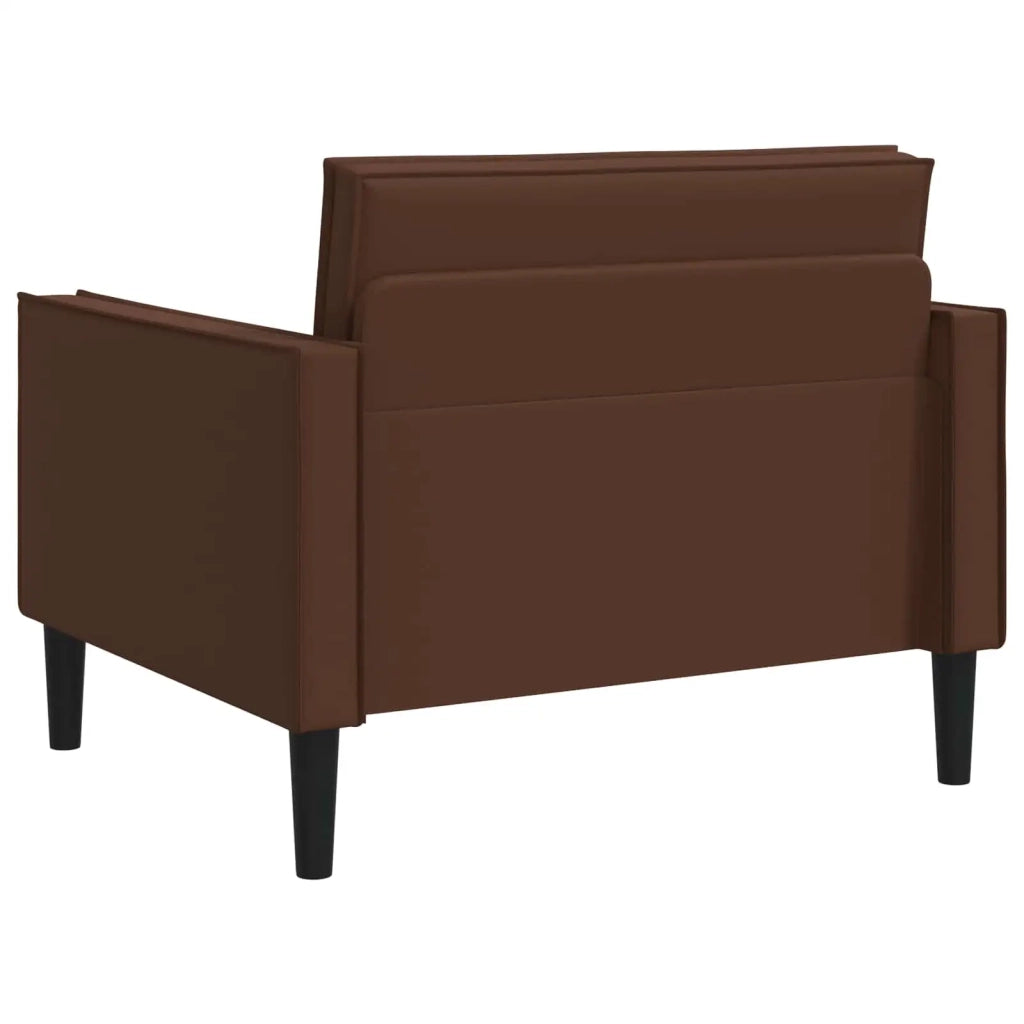 Poltrona XL Marrone Similpelle 42043519