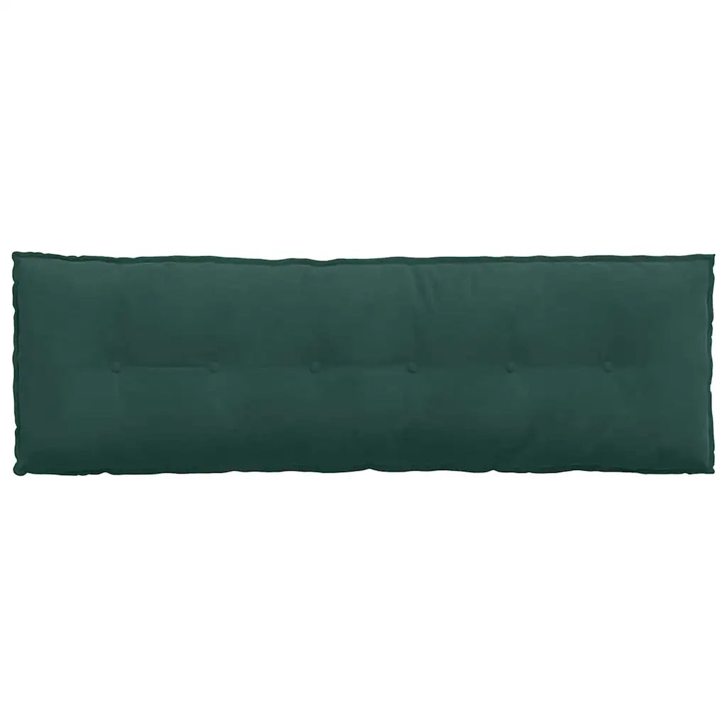 Cuscino per Schiena Verde Scuro 160 x 50 cm Tessuto in Cords