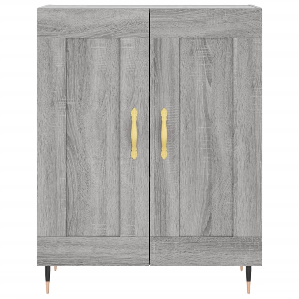 Buffet credenza cassettiera armadio mobile contenitore organizer cucina soggiorno Sonoma 69,5 x 34 x 90 cm legno ingegnerizzato grigio 02_0036442