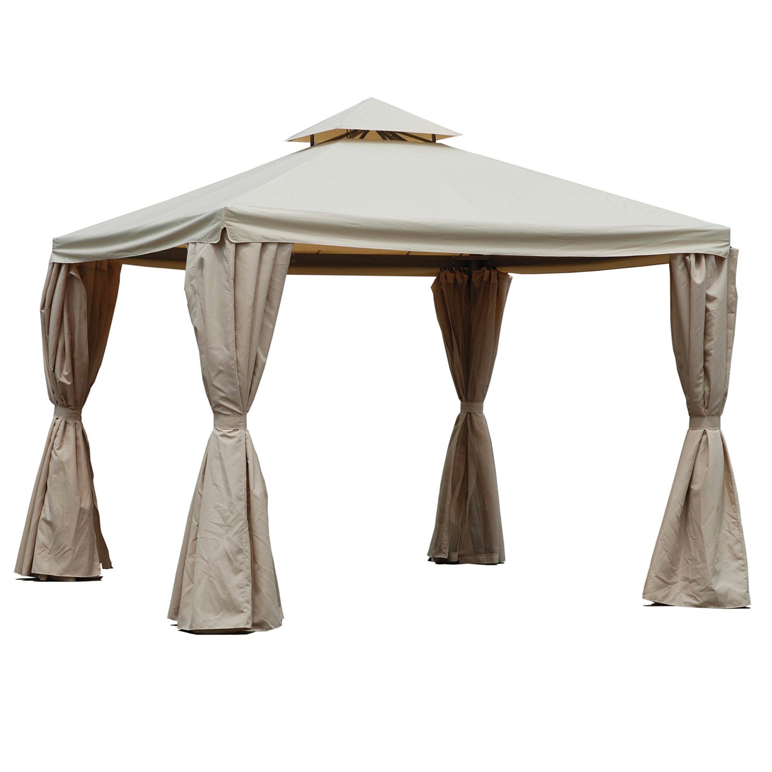 Gazebo da Giardino 3x3m in Alluminio Dallas Lujo Beige