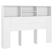 Mobiletto con Testiera | Testata bianco 140x19x103,5 cm
