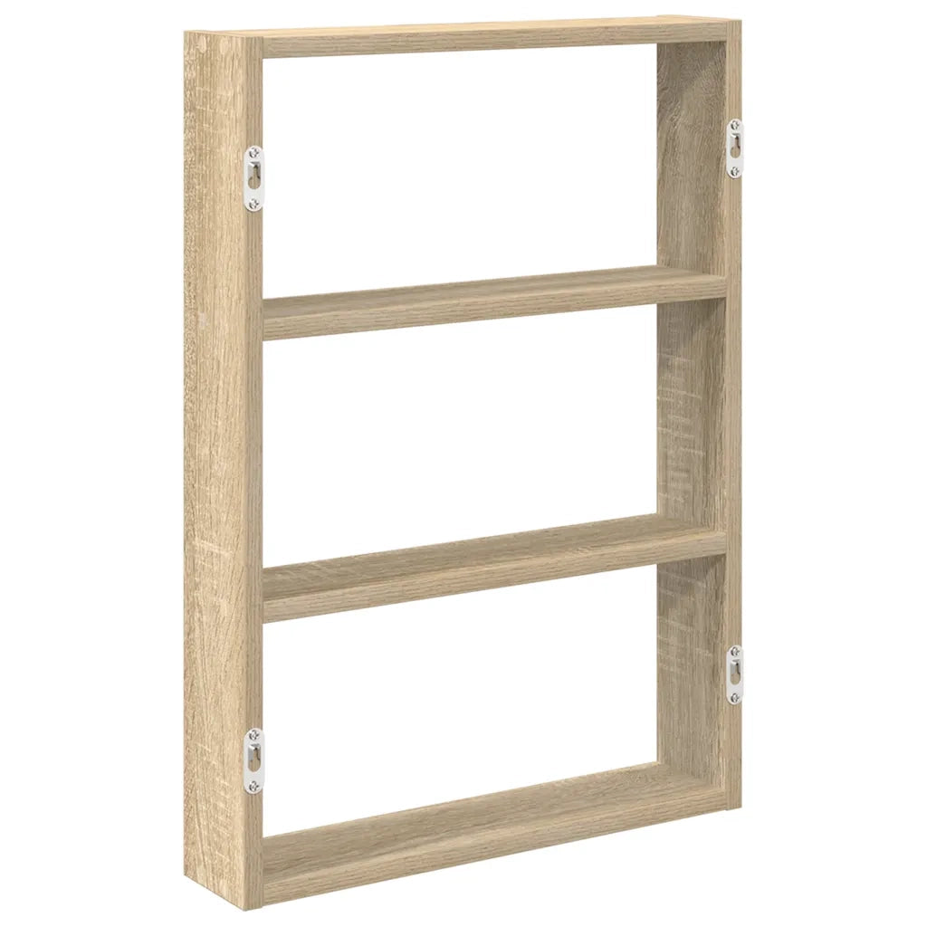 vidaXL Scaffale a Parete Rovere Sonoma 43x9x60 cm in Truciolato
