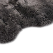 Tappeto in Pelle di Montone 60x90 cm Grigio Chiaro 284708