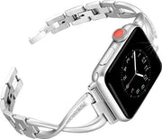 Cinturini in Metallo RVS Adattabili per Apple Watch Strap 38mm 40mm - Cinturino di Ricambio Compatibile con iWatch Series 6/5/4/3/2/1
