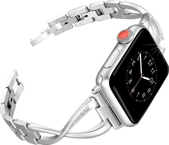Cinturini in Metallo RVS Adattabili per Apple Watch Strap 38mm 40mm - Cinturino di Ricambio Compatibile con iWatch Series 6/5/4/3/2/1