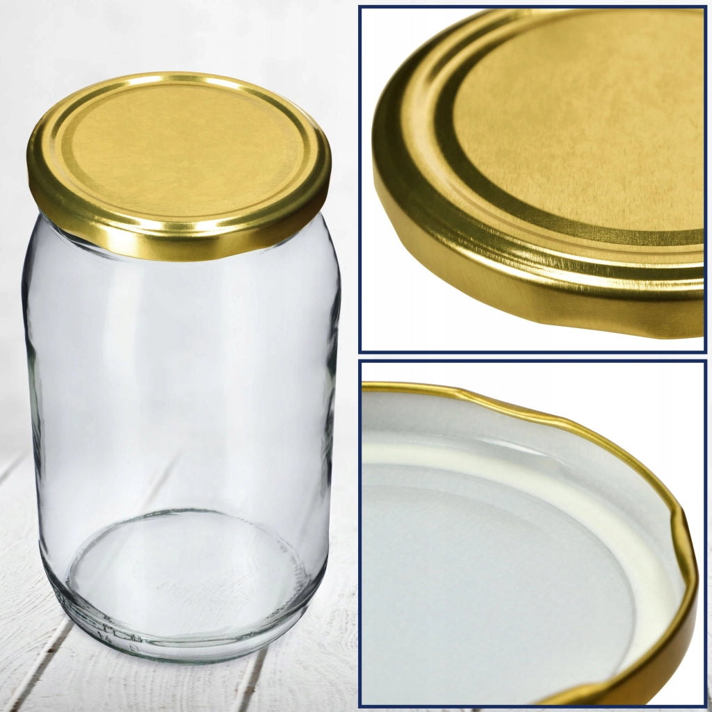 KADAX 50x Jar Caps Fi 82 Tappi per Barattoli Coperchi Conserva