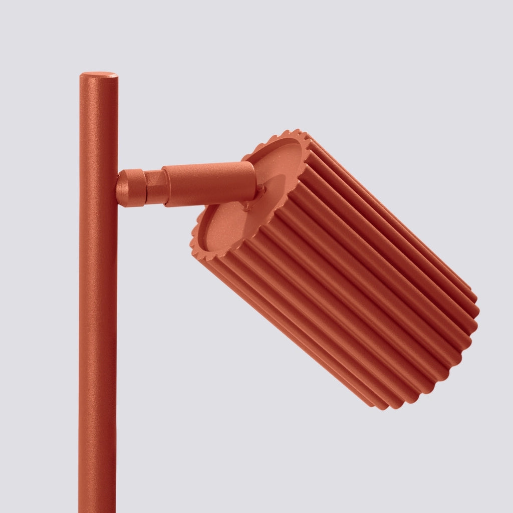 Lampada da tavolo ocra rossa snodata GU10 Pure Lume