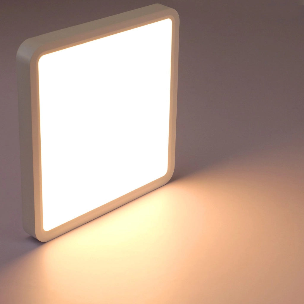 ZMH Lampada da soffitto plafoniera LED bianca 23 cm 18W 3000K per soggiorno camera letto corridoio