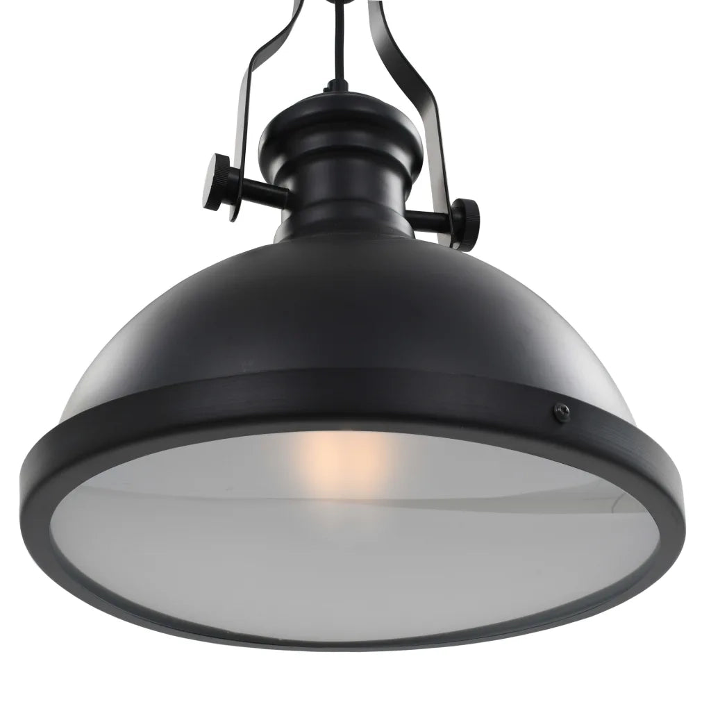 Lampada da Soffitto Nera Rotonda E27 CFW2440228