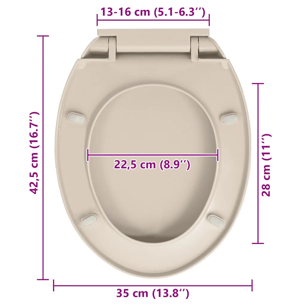 Tavoletta WC a Chiusura Ammortizzata Albicocca Ovale 145818