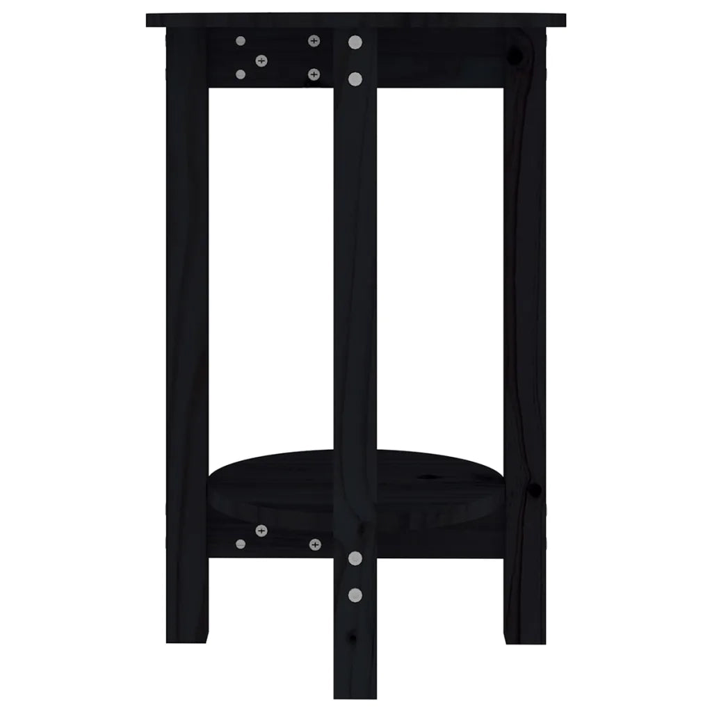 Tavolino da Salotto-Tavolino da soggiorno-Tavolo Nero ? 40x60 cm in Legno Massello di Pino