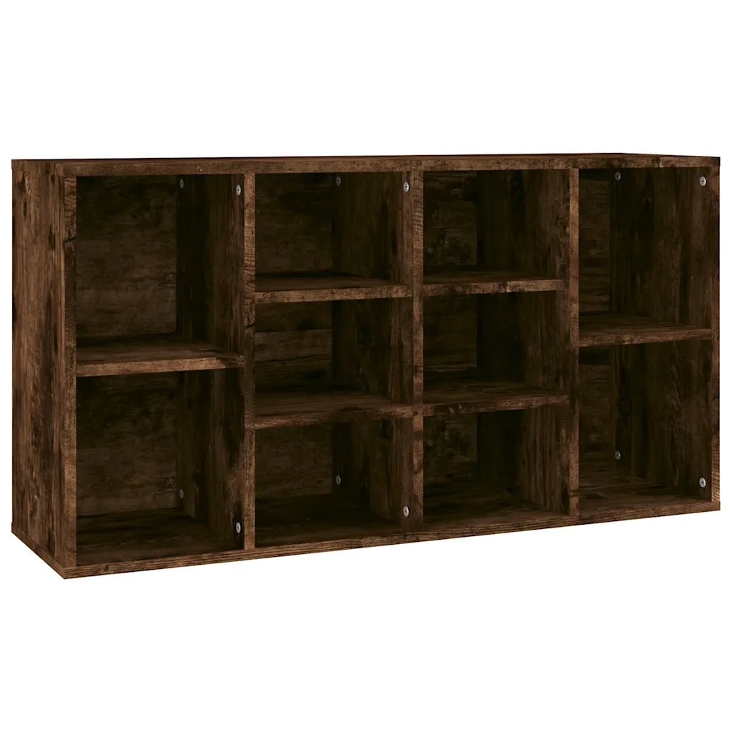 Scarpiera-Scaffale per scarpe Rovere Fumo 103x30x55 cm in Legno Multistrato