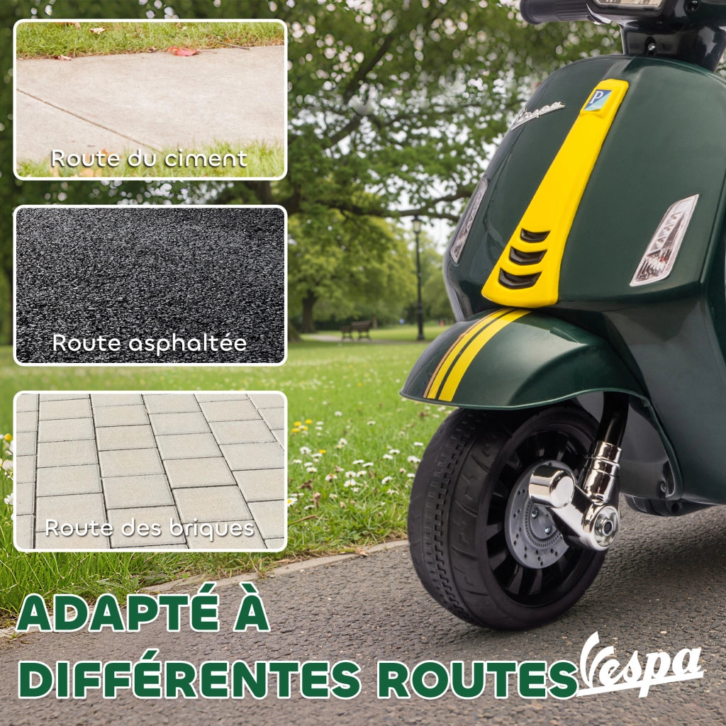 Auto elettrica per bambini con ruote di apprendimento ¨C zephmum ¨C verde 71x37x52 cm