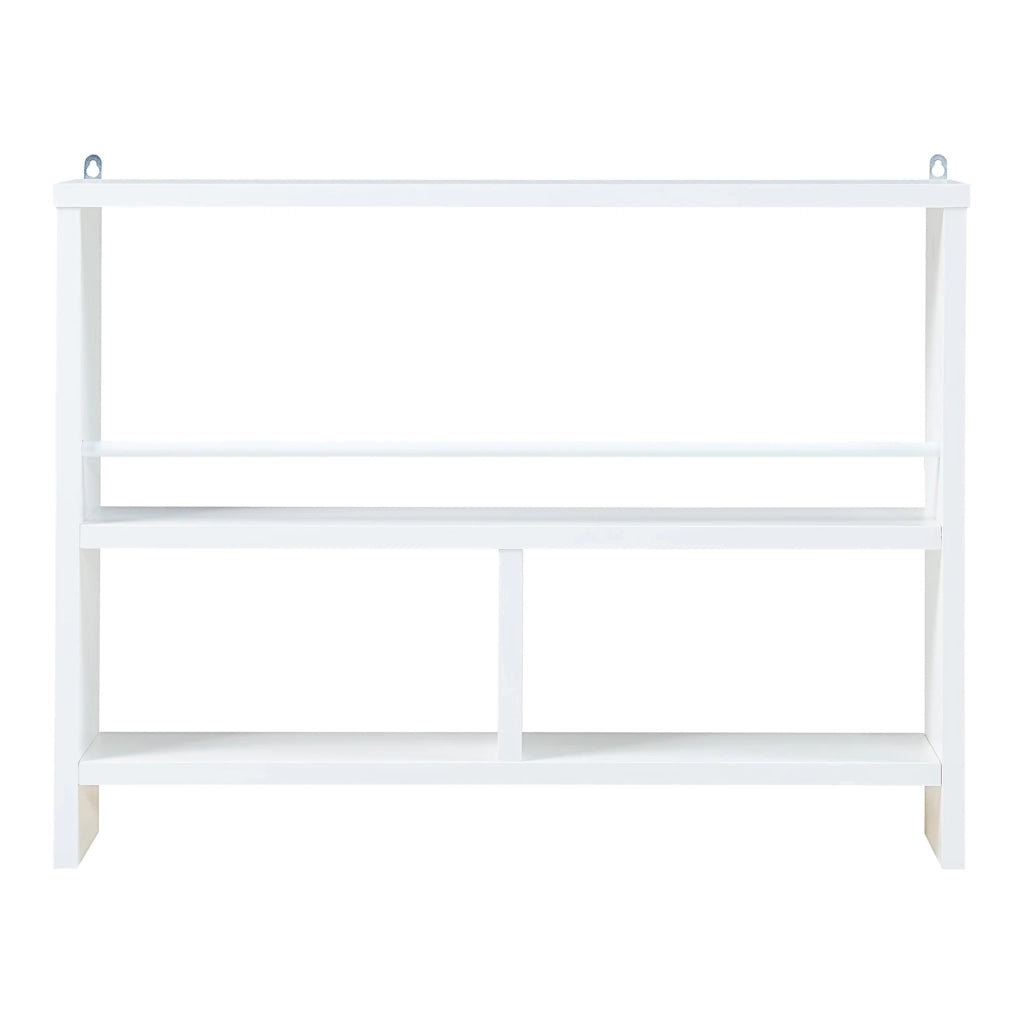 Scaffale dal design senza tempo per soggiorno/camera da letto mobiletto portaoggetti da parete 60 x 11 x 45 cm bianco 03_0011267