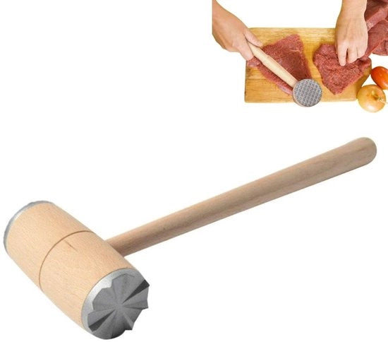 Ferramenta per la preparazione della carne - Resistentente allo shock - Martello per carne - Strumento da cucina - Mallet per carne - Adatto per carne di manzo/carne di vitello - Adatto per pollo/carne di maiale