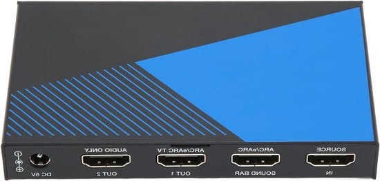 Convertitore HDMI 4K 60Hz Estrattore Audio 18Gbps HDMI 2.0b TrueHD Processore in Metallo Supporto HDCP 2.3 (EU)