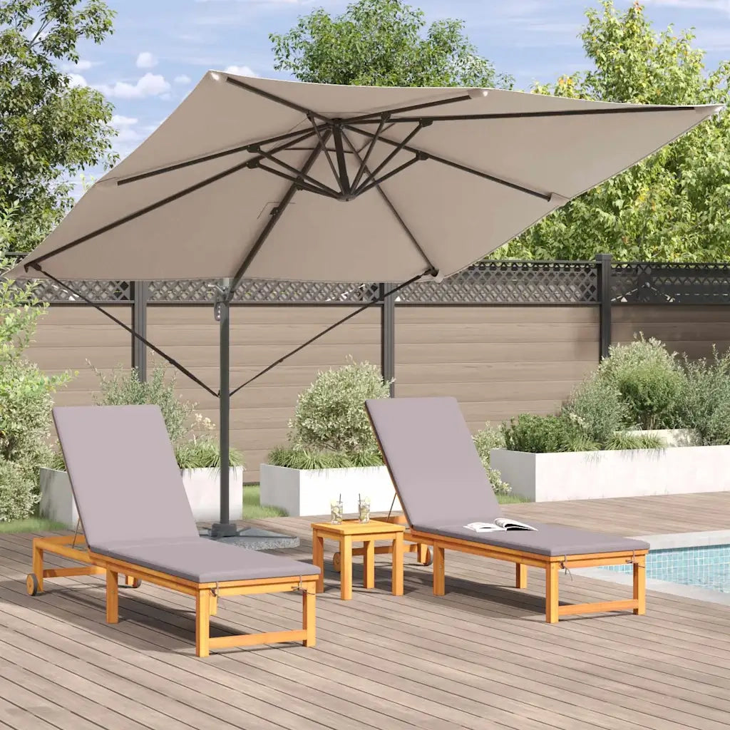 Parasole Roma-Ombrellone da giardino Talpa 286 x 284 x 265 cm Alluminio e Poliestere