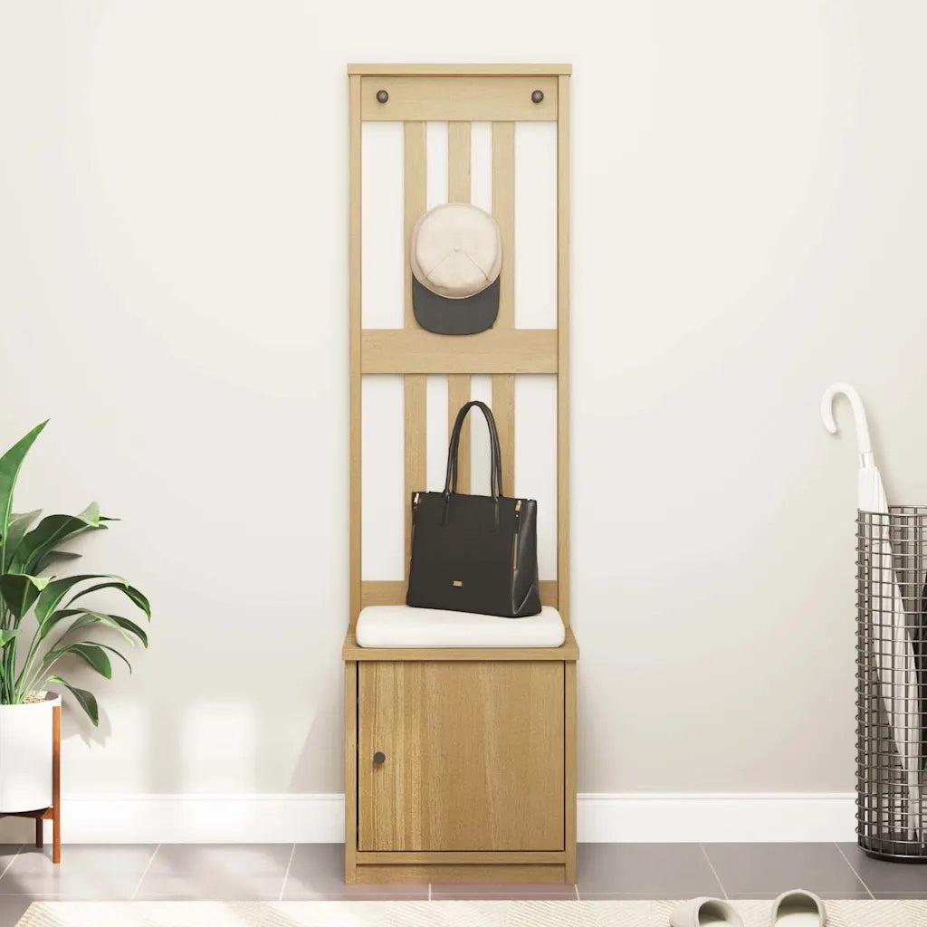 vidaXL Albero da Ingresso SANDNES 45x40x159,5 cm in Legno di Pino
