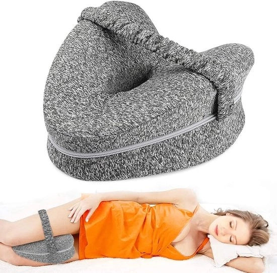 Cuscino per ginocchia ortopedico - Cuscino per gamba e ginocchia - Cuscino laterale ergonomico - Cuscino a memoria di forma - Supporta schiena e gambe - Rimovibile con cinturino - Supporto ginocchia