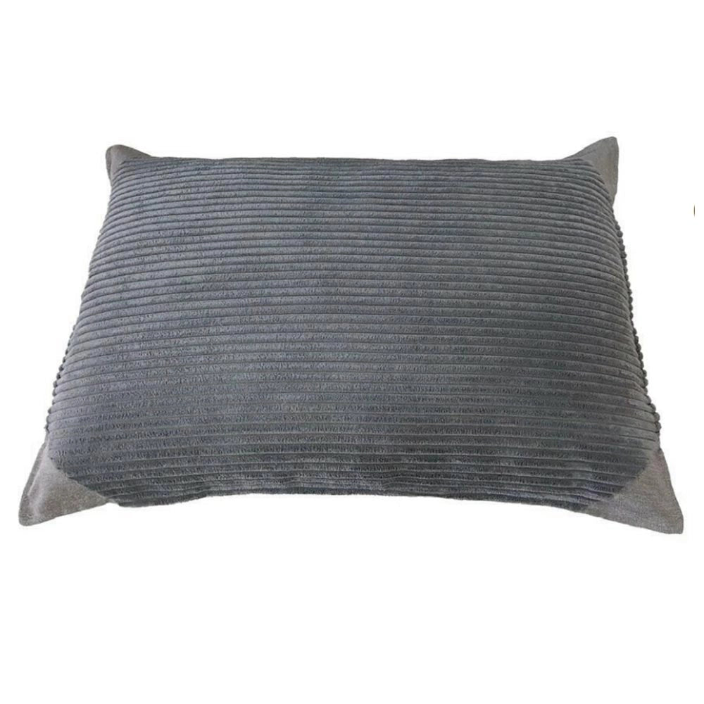 Cuscino sfoderabile per cani elegance velluto grey 90 cm