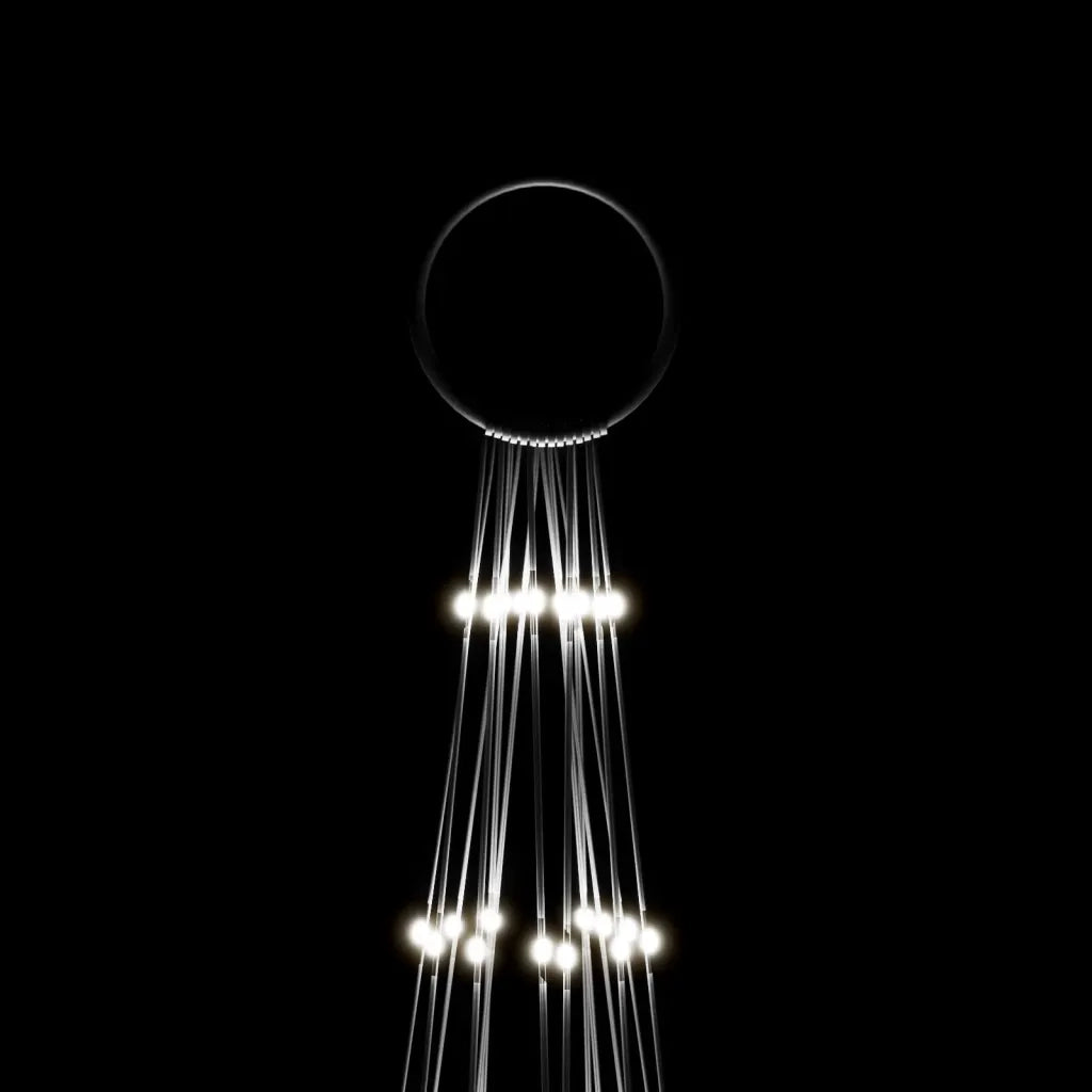 Albero di Natale Pennone Bianco Freddo 1134 LED 800 cm 343531