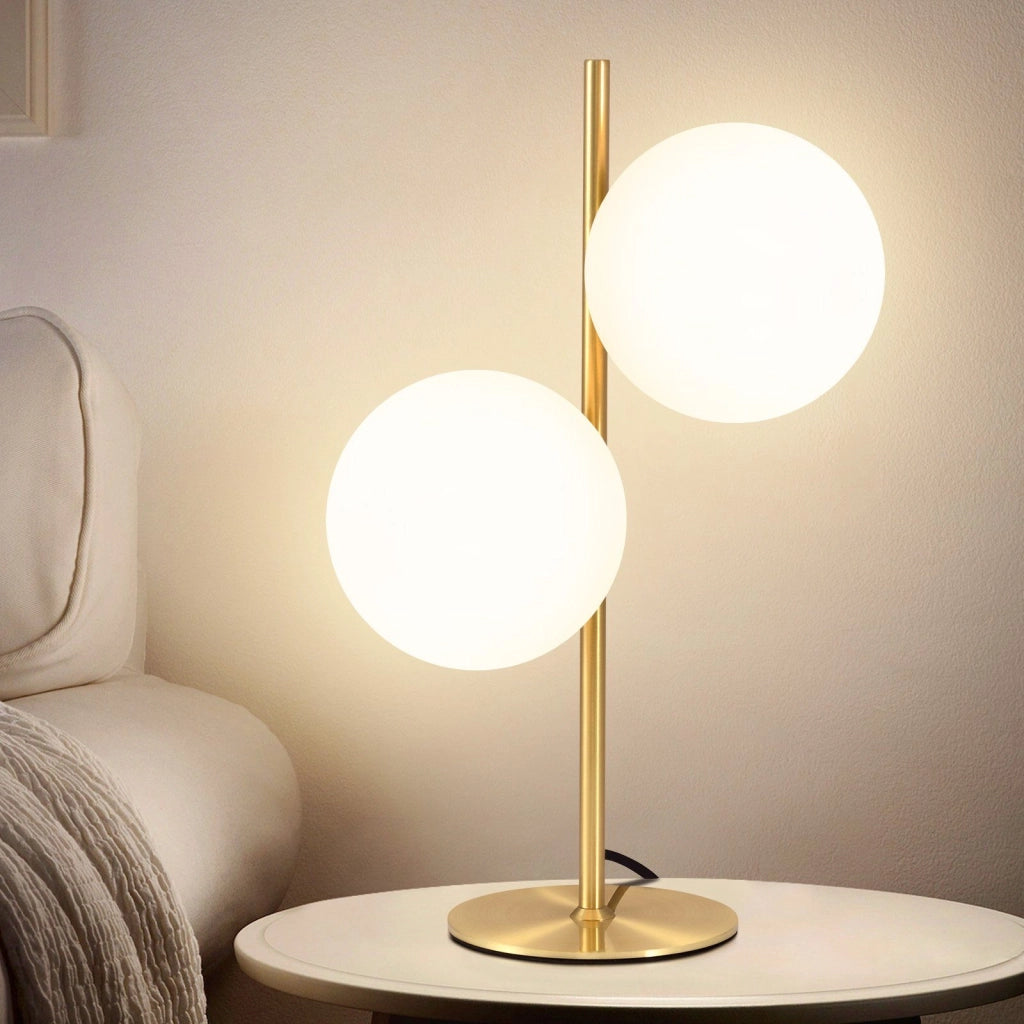 ZMH Lampada da tavolo moderna oro industriale soggiorno comodino