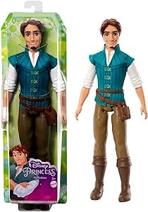Disney Princess - Flynn Rider bambola con look ispirato al film Rapunzel, giocattolo per bambini, 3+ anni, HLV98