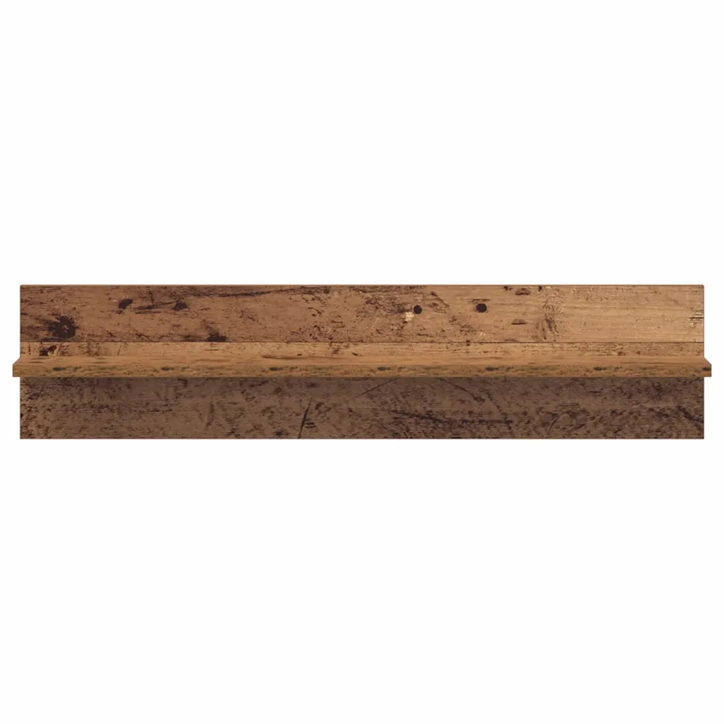 Scaffale da parete 2 pcs Legno vecchio 80 x 11,5 x 18 cm 875188