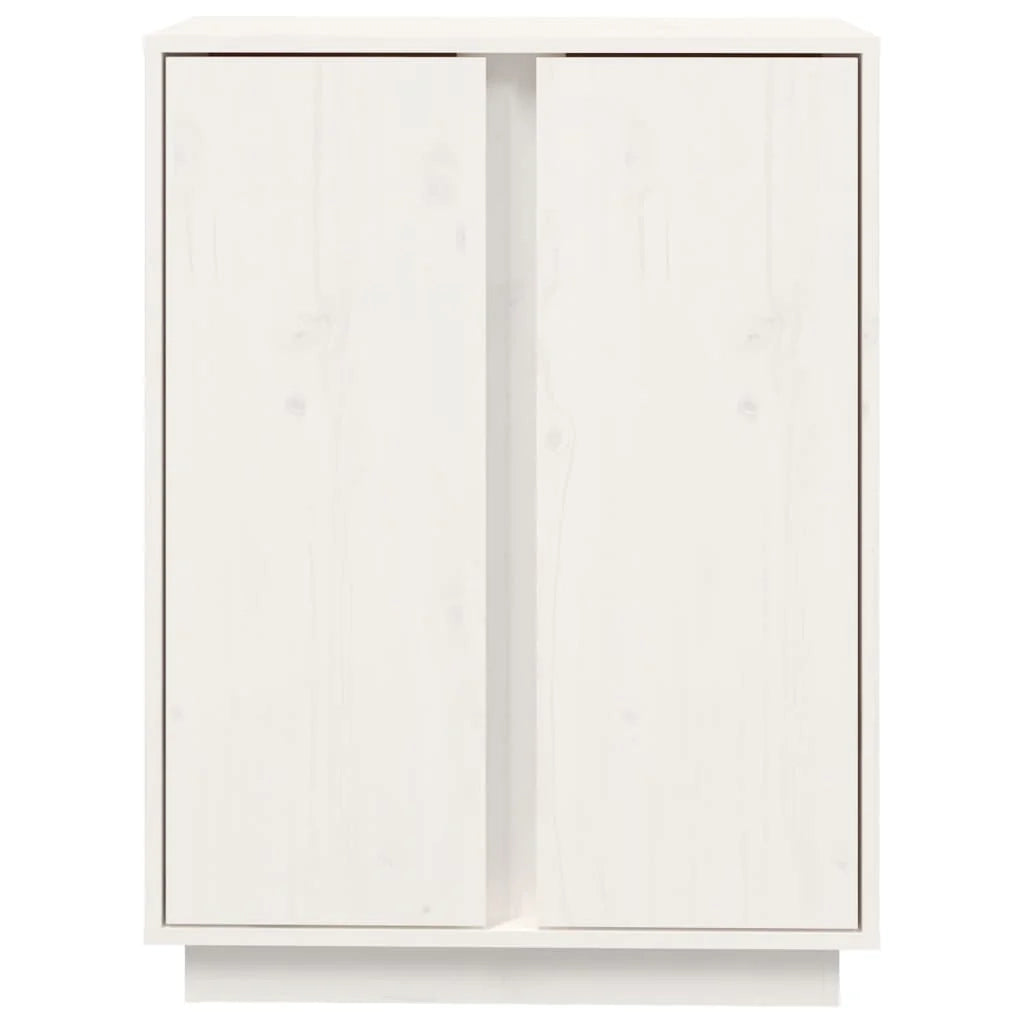 Buffet credenza cassettiera armadio mobile contenitore organizer per cucina soggiorno salotto 60 x 35 x 80 cm legno massello di pino bianco 02_0030373