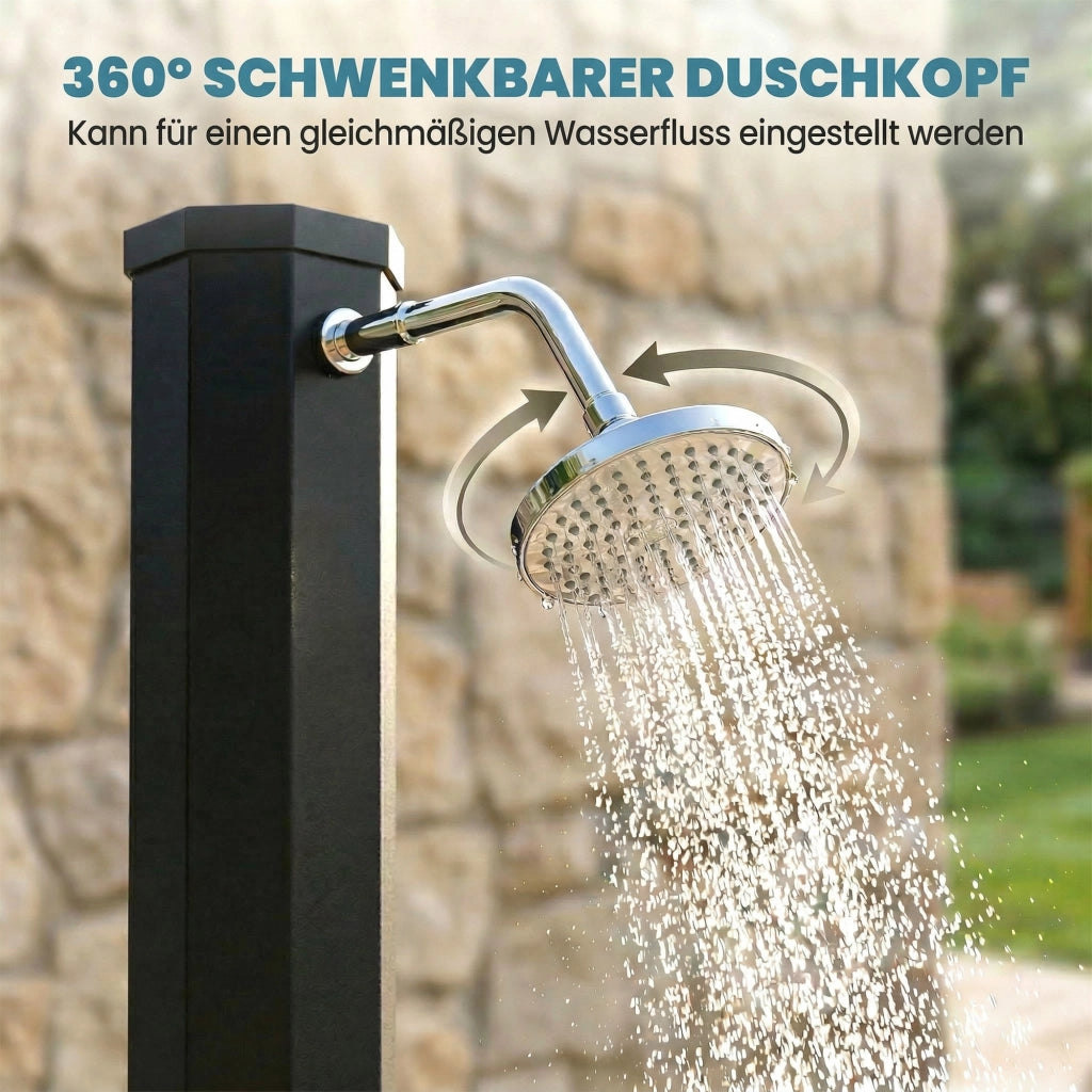 Doccia Solare 60L ¨C zephmum ¨C Grigio, Polirattan, 60L