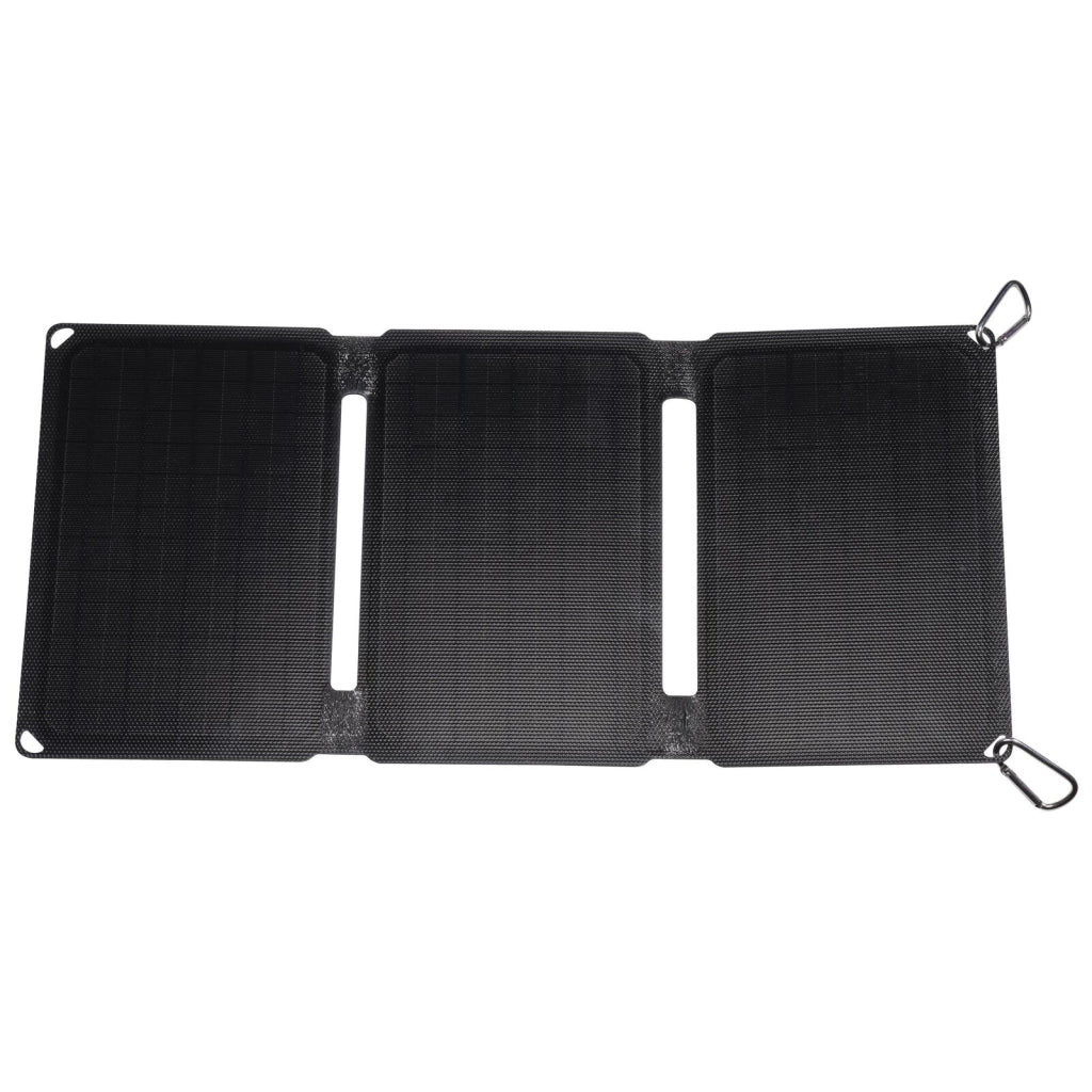 Denver 117250200000 SOP-10200 Pannello Solare Portatile Pieghevole 20 W con Uscita USB-C e DC 5-18 V colore Nero