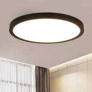 ZMH Lampada da soffitto LED 30cm 24W nero 3000K moderna per cucina bagno corridoio camera letto