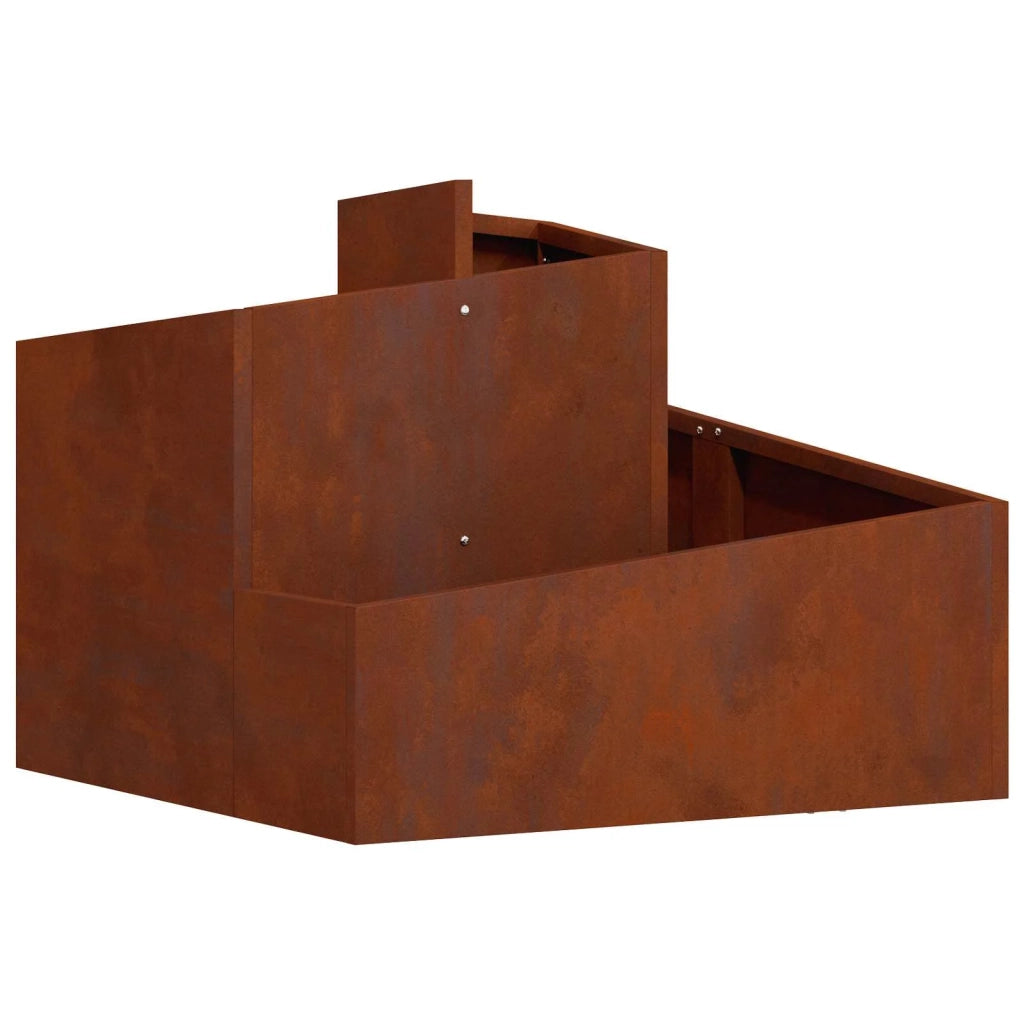 Fioriere | Cassetta per fiori | Vaso da giardino Marrone 60 x 60 x 50 cm