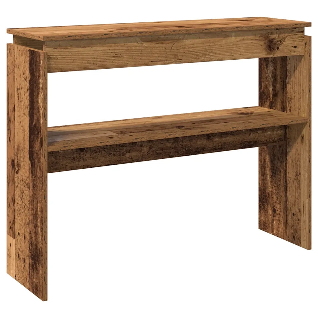 Tavolino Consolle Legno Antico 102x30x80 cm in Truciolato 856626