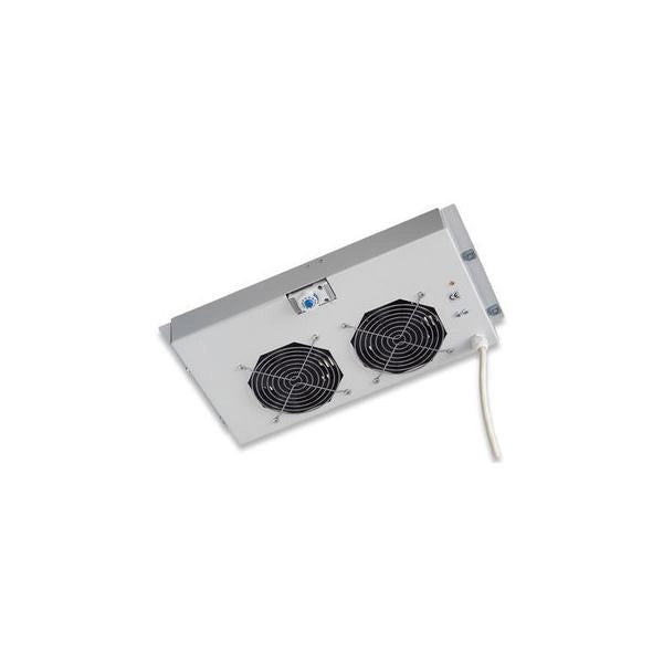 Gruppo di Ventilazione a Soffitto per Rack 19'' 2 Ventole Grigio