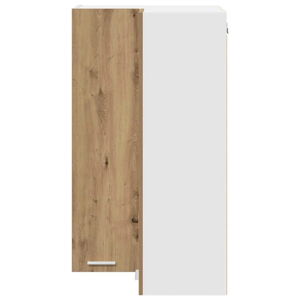 Armadio pensile Rovere Artigiano e Bianco 57 x 57 x 100 cm