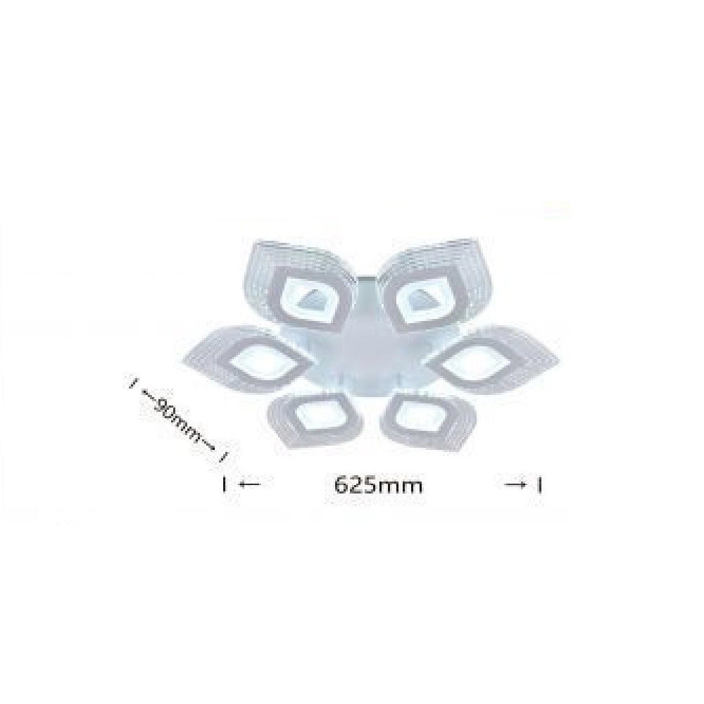 Trade Shop - Lampadario Plafoniera Moderna Soffitto Luce Fredda 6500k Naturale 4000k 55w C27b -