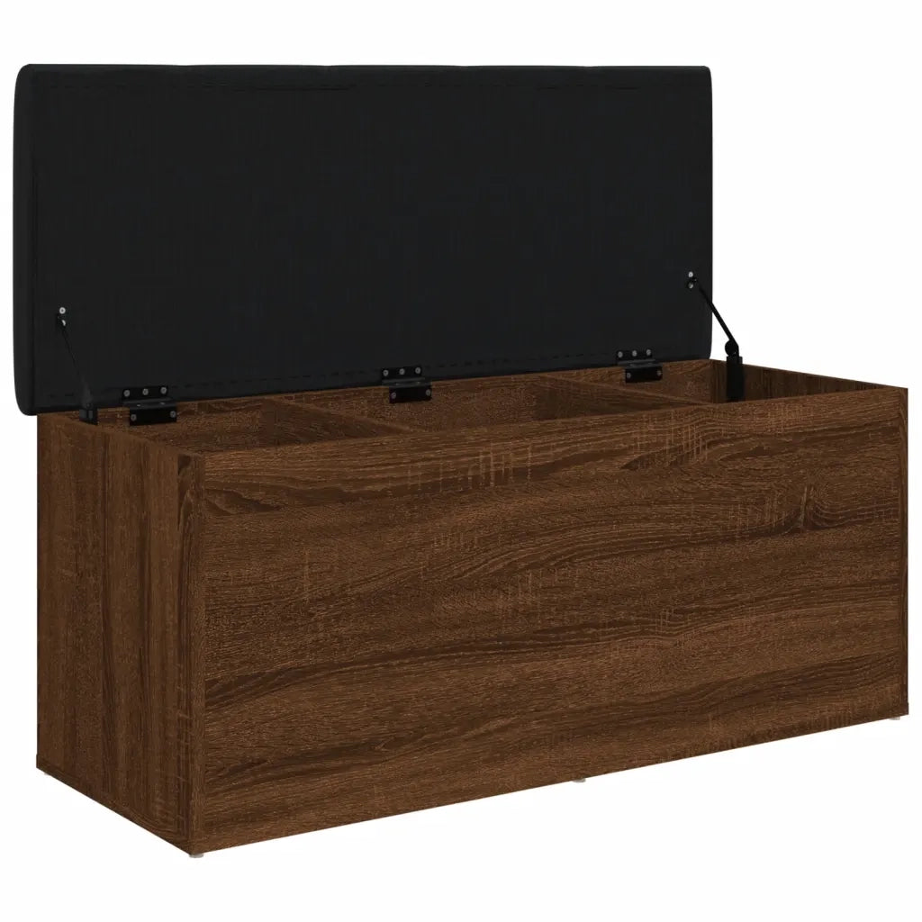 Panca Portaoggetti Rovere Marrone 102x42x45cm Legno Multistrato 835060